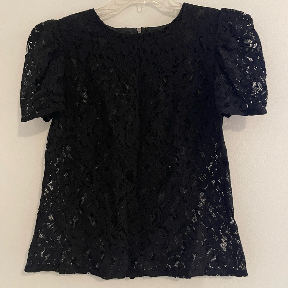 Black lace blouse